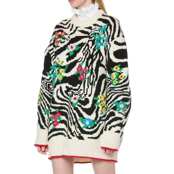 Philosophy di Lorenzo Serafini Animal Print Sweater Sz 46 US 10 / XL MSRP $1,135 - Picture 6 of 15